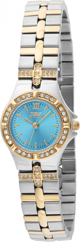 Invicta Wildflower Quartz Crystal Turquoise Dial Ladies Watch - Model 45873