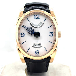 Pre-owned Parmigiani Fleurier Ovale Pantographe White Dial Mens Watch pfh775-1005401