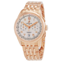 Women's Breitling Premier Chronograph Watch RB0145371G1R1 - Ladies Automatic Chrono in Rose Gold Case with Date Display