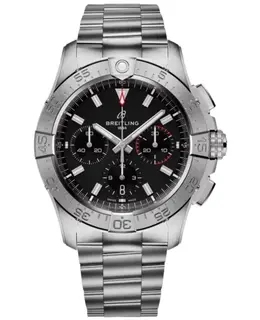 Breitling Avenger B01 Chronograph 42 Automatic Black Dial Steel Men's Watch AB0146101B1A1