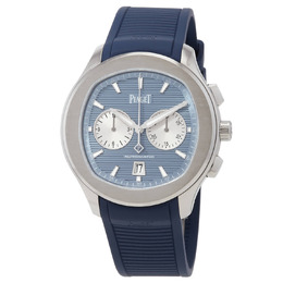 Piaget Polo Chronograph Automatic Blue Dial Mens Watch G0A48024