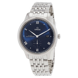 Omega De Ville Automatic Chronometer Blue Dial Mens Watch 434.10.41.20.03.001