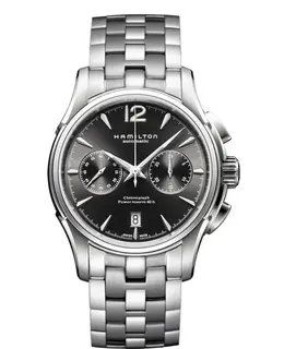 Hamilton Jazzmaster Auto Chrono Grey Dial Stainless Steel Men's Watch H32606185