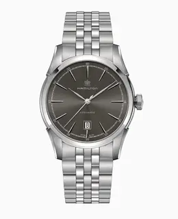 Hamilton American Classic Spirit of Liberty Auto Grey Dial Stainless Steel Men's Watch - Model H42415091