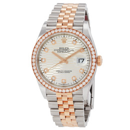 Rolex Datejust M126281rbr-0027 Men's Automatic Steel & Yellow Gold Dial Watch