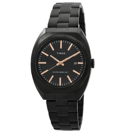Timex TW2U15500 Mens Stainless Steel Analog Black Dial Quartz Watch