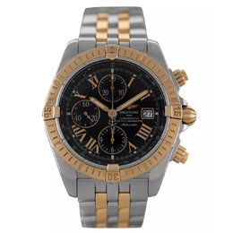 Pre Owned Breitling C13356 Chronograph Automatic Mens Watch Black Dial
