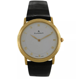 Pre-owned Blancpain Villeret Automatic White Dial Mens Watch - Ref:0071-1418