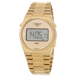 Tissot PRX Mens Digital Quartz Gold Dial Watch t1372633302000