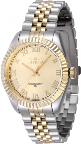 Invicta 47416 - Ladies' Quartz Watch with Gold Dial & Two-Tone Bracelet
