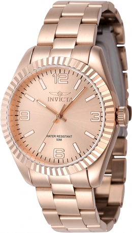 Invicta Specialty Quartz Rose Gold Dial Ladies Watch - Model: 47477