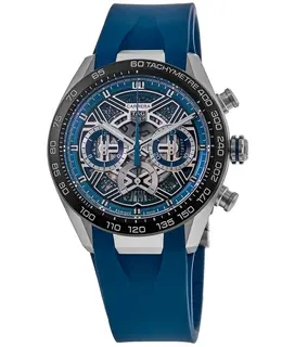 Tag Heuer Carrera Chronograph Extreme Sport Skeleton Dial Titanium Rubber Strap Men's Watch cbu2081.ft6274