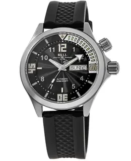 Ball Engineer Master II Diver Automatic Men's Watch - DM2020A-PA-BKWH (Black Dial, Rubber Strap)