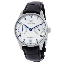 IWC Portugieser Automatic Silver Dial Mens Watch IW500705