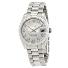 Rolex Datejust Automatic Diamond White Mother of Pearl Dial Ladies Watch Ref. 178279