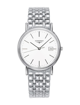 Longines PRESENCE White Dial Mens Watch l4.790.4.12.6