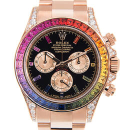 Rolex Daytona Chronograph 126595RBOW Mens Automatic Black Dial Rose Gold