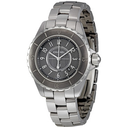 Pre-owned Chanel J12 Chromatic Grey Dial Ladies Watch h2978