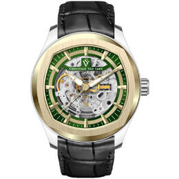CV9503 Christian Van Sant Men's Romeo Automatic Green Dial Watch