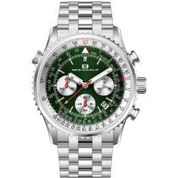 Oceanaut Flight Chronograph Quartz Green Dial Mens Watch OC0123