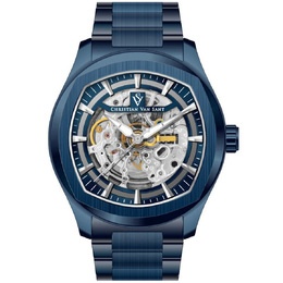 Christian Van Sant Romeo Automatic Blue Dial Mens Watch CV9511