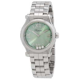 Chopard Happy Sport Quartz Green Dial Ladies Watch 278590-3013