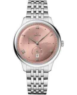 Omega De Ville Prestige Co-Axial Chronometer Power Reserve 41mm Automatic Salmon Dial Steel Men's Watch Model: 434.10.41.21.10.001