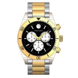 Movado 607994 Sport Chronograph Quartz Black Dial Mens Watch
