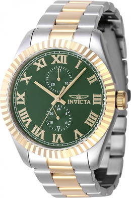 Invicta Specialty Mens Watch 47427 GMT Quartz Green Dial