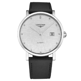 Longines Elegant Automatic Diamond Silver Dial Mens Watch l4.911.4.77.2