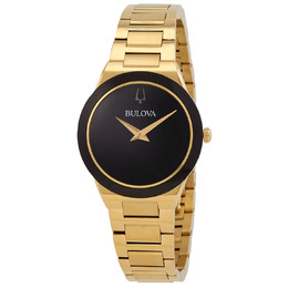 Bulova Millennia Quartz Black Dial Ladies Watch - 97L175