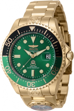 Invicta Pro Diver Automatic Mens Watch 45818, Green Dial, Sprite Bezel