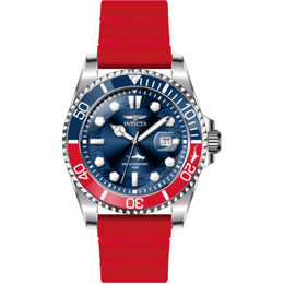47164 Invicta Pro Diver Date Quartz Mens Watch Blue Dial Pepsi Bezel