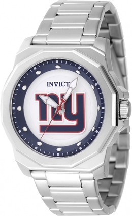 Invicta Nfl New York Giants Mens Watch Quartz Silver Dial 47926