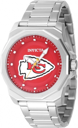 Invicta Nfl Kansas City Chiefs Red Dial Quartz Mens Watch Model 47928