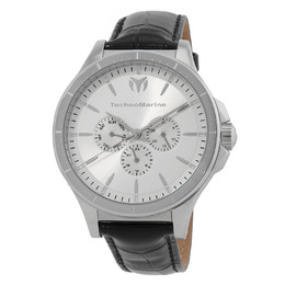 Technomarine MoonSun Date-Day Quartz Silver Dial Mens Watch TM-822025