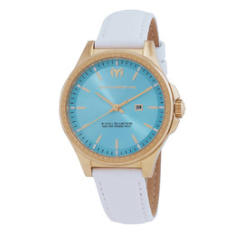 Technomarine MoonSun Date Quartz Light Blue Dial Ladies Watch TM-822046