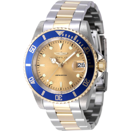 Invicta Pro Diver Date Automatic Gold Dial Mens Watch (47394)