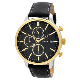 Timex Chicago Chronograph Quartz Black Dial Mens Watch TW2U39100