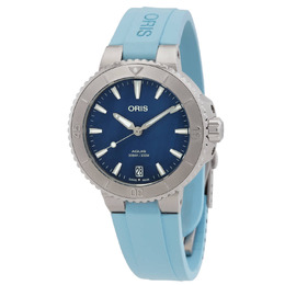 Oris Aquis Automatic Blue Dial Ladies Watch, Model No: 01 733 7770