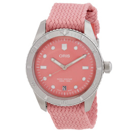 Oris Oris Divers Sixty-Five Automatic Pink Dial Unisex Watch 01 733 7771 4058-07 3 19 04S oris 01 733 7771 405807 3 19 04s