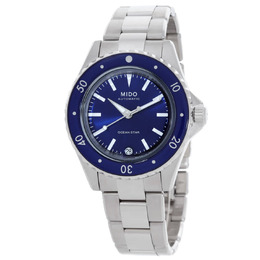 Mido Ocean Star Automatic Blue Dial M0262071104100 Ladies Watch