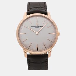 Vacheron Constantin Patrimony Silver 18k Rose Gold Manual Winding Men's Watch, Ref. 81180/000R-9159
