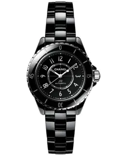 Chanel J12 Automatic Black Dial Ceramic Women's Watch h6784