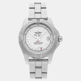 Breitling Men's Colt Silver Stainless Steel Quartz Watch - 33mm Case Size (Article Code: A77388112G1A1)