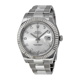 Pre-owned Rolex Datejust II Silver Dial Mens Watch
