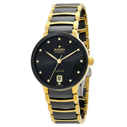 Rado Centrix Series Ladies Watch with Black Dial and Diamonds