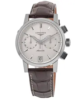 Longines The Longines 1832 Automatic Chronograph Leather Strap Men's Watch l4.829.4.92.2