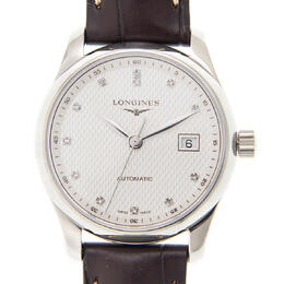 Longines Master Collection Automatic Diamond Silver Dial Ladies Watch l2.257.4.77.3
