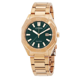 Citizen Eco-Drive Green Dial Mens Watch BM7633-81X
